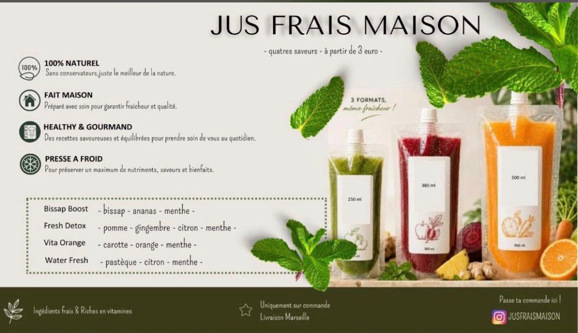 Guide des saveurs Jus Frais Maison